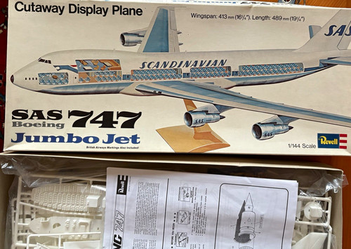 Revell sas boeing - sas, 747